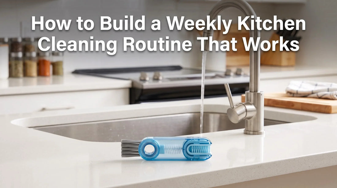 how to build a weekly kitchen cleaning routine that works