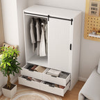 Tall Bedroom Armoire Wardrobe Closet Clothing Storage Cabinet