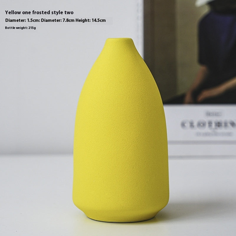 Yellow Ceramic Vases