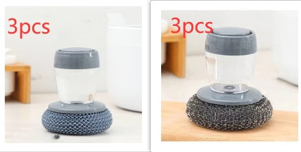 Kitchen Soap Dispensing Palm Brush