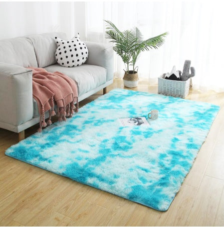 Soft Shaggy tie-dye Carpet or Floor Mat