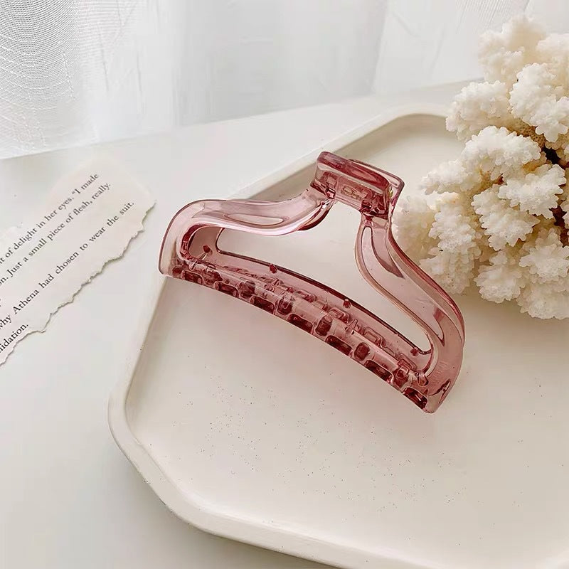 Simple grasping chuck hair taking a bath