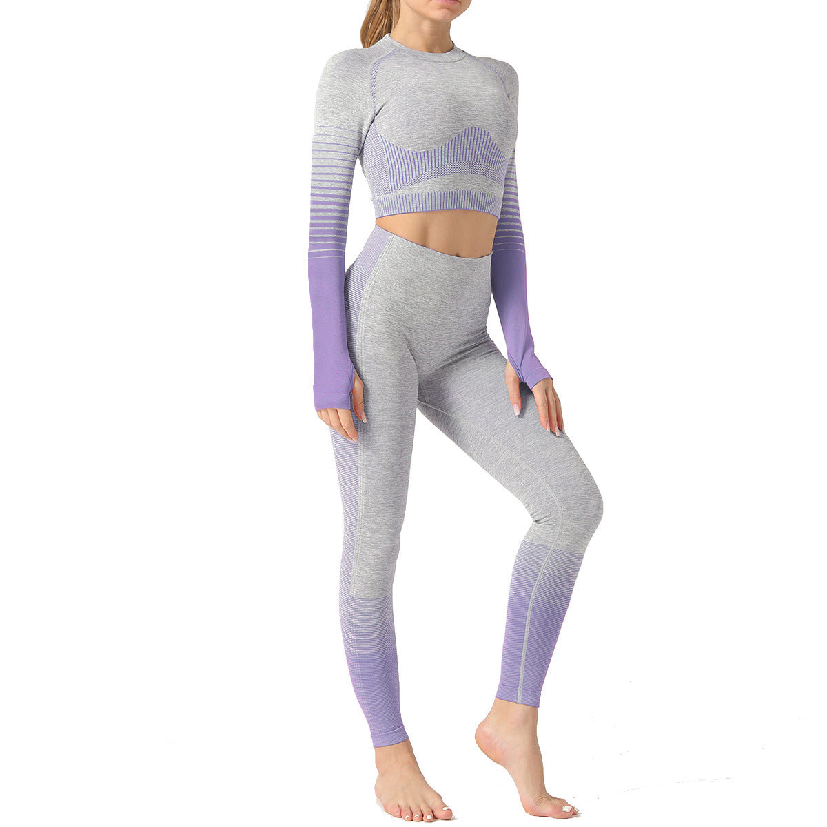 Miravelle – Naadloze Tweedelige Yogaset met Moderne Snit