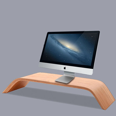 Compatible with Apple, Stable Wooden Bracket SAMDI Wooden Stand All-in-one Machine Monitor Laptop Holder Strong Bearing Capacity Replacement for iMac 4.4