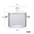 Transparent Mini Soup Pot | Stove Glass Cooking Pot
