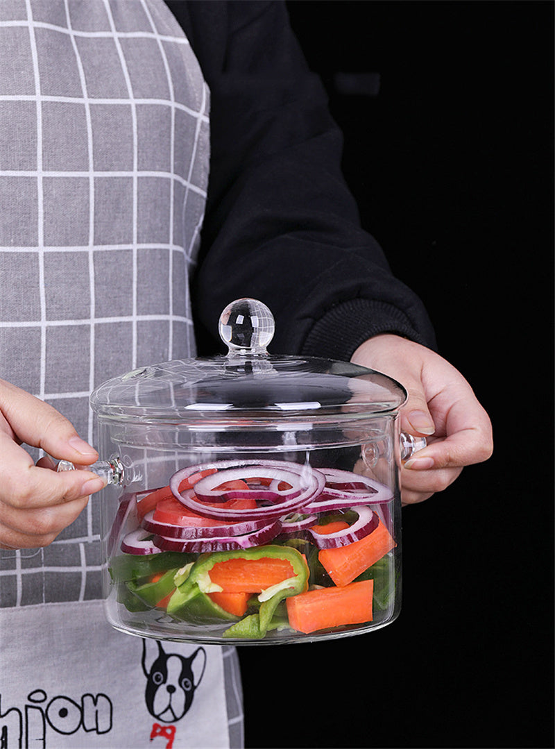 Transparent Mini Soup Pot | Stove Glass Cooking Pot