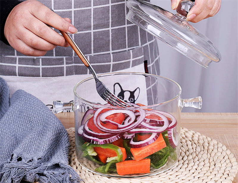 Transparent Mini Soup Pot | Stove Glass Cooking Pot