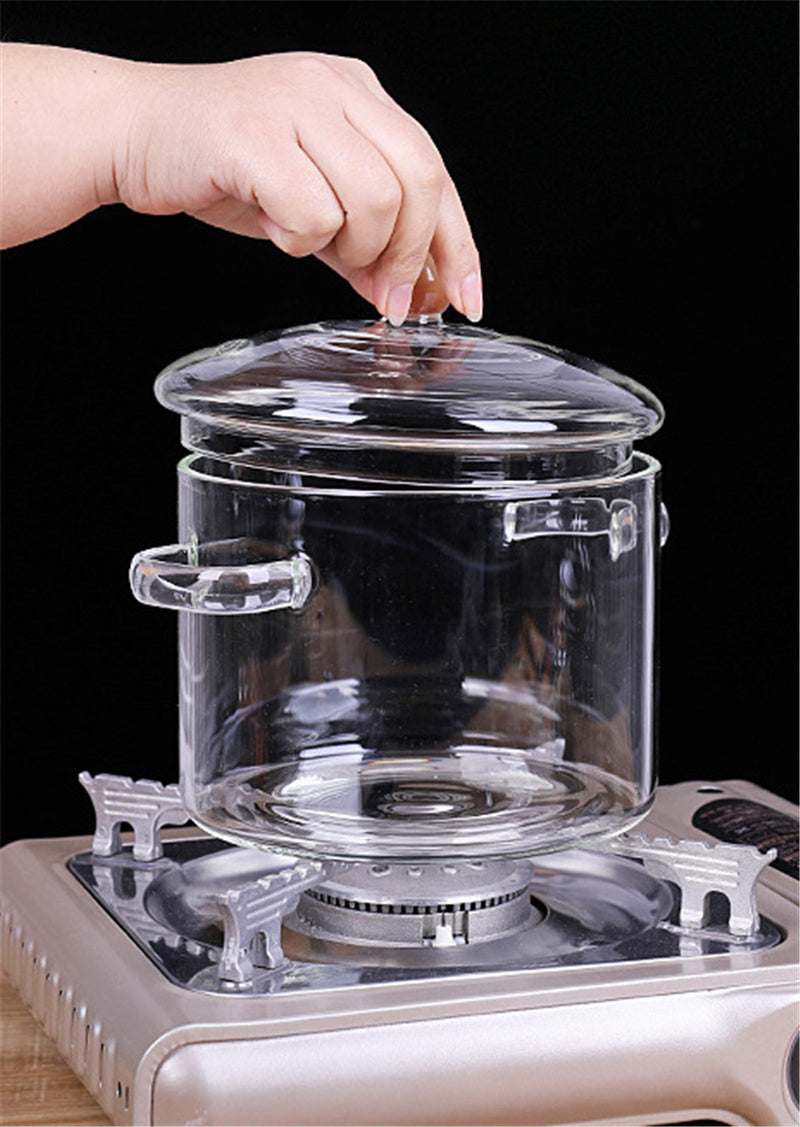 Transparent Mini Soup Pot | Stove Glass Cooking Pot