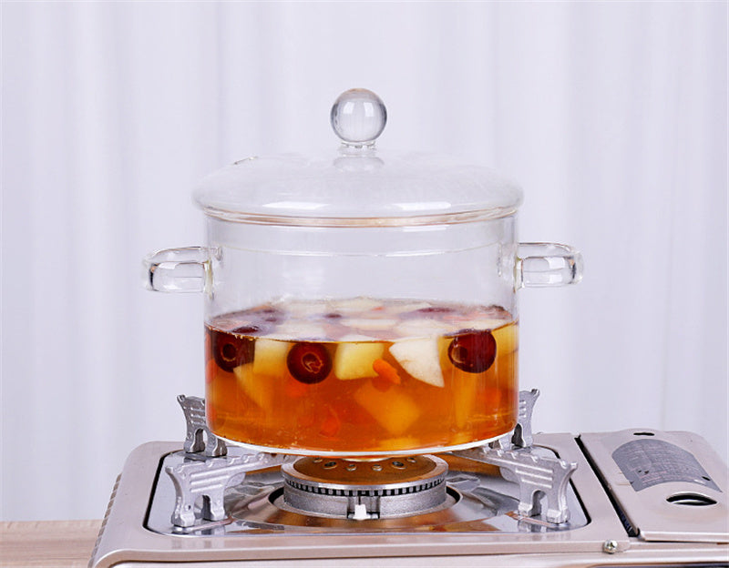 Transparent Mini Soup Pot | Stove Glass Cooking Pot