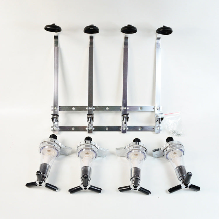 4-head wall-mounted wine pouring rack