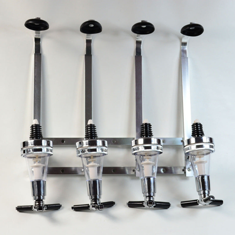 4-head wall-mounted wine pouring rack