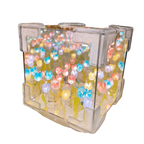 Handmade DIY Tulip Cube Mirror Lamp