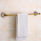 European Style Towel Pendant Set Antique Bath Towel Full Copper Towel Rack Set