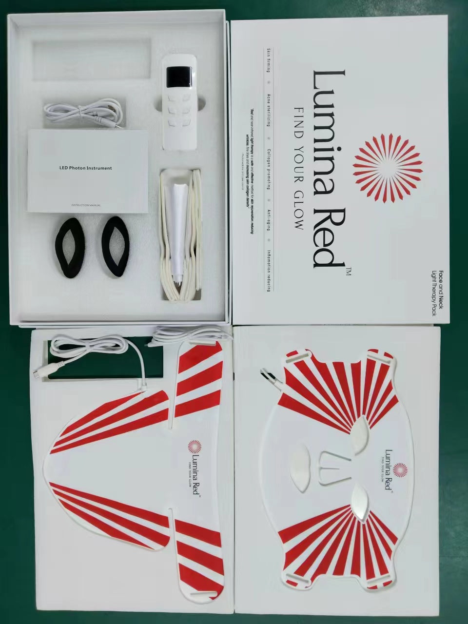 LED Silicone Mask Facial Neck