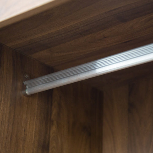 Wood Color Tall Bedroom Armoire Wardrobe Closet Clothing Storage Cabinet