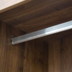 Wood Color Tall Bedroom Armoire Wardrobe Closet Clothing Storage Cabinet