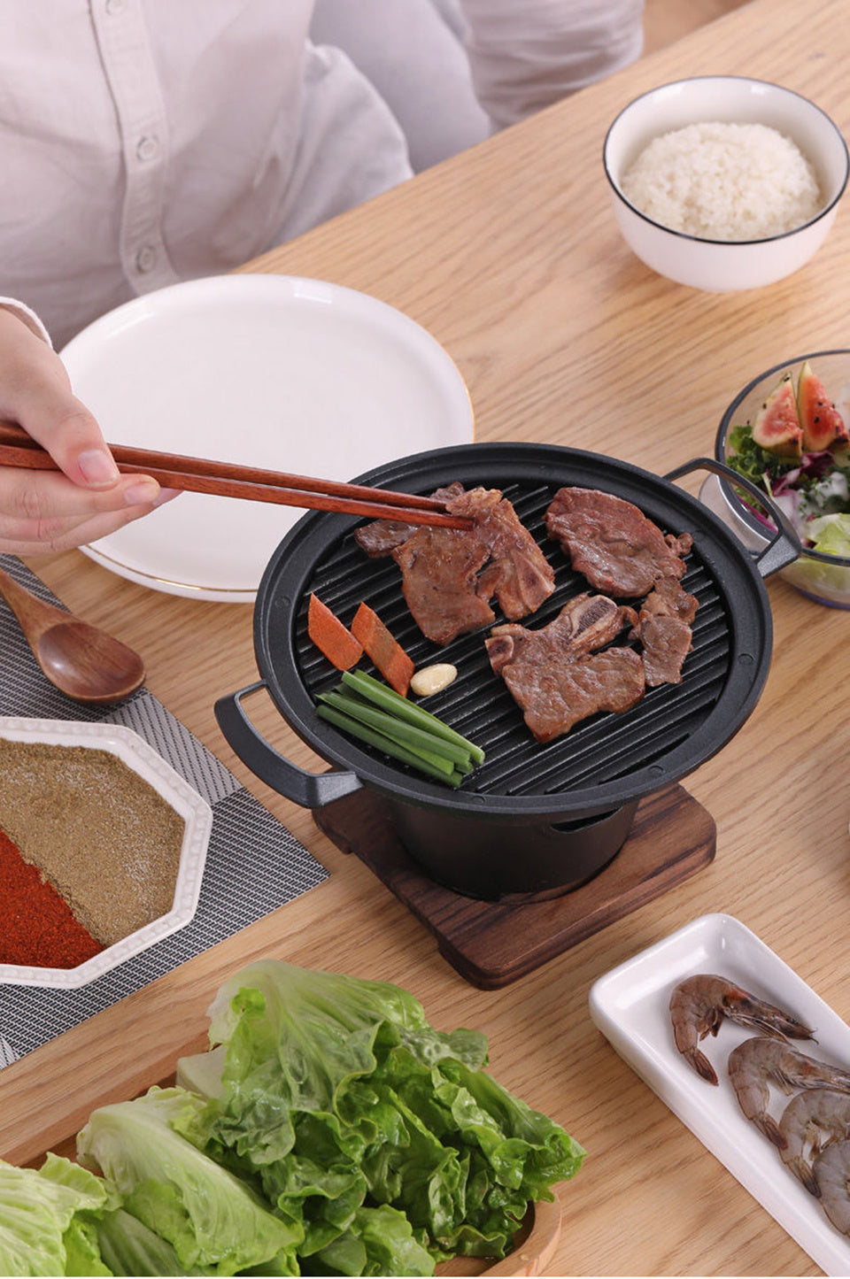 Mini BBQ Hibachi Grill - Mini Portable BBQ Grill