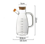 Glass transparent soy sauce vinegar bottle