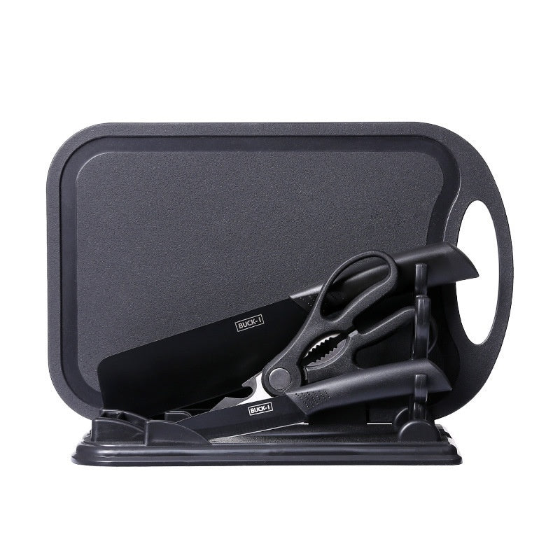 Black Steel Household Tools Kitchen Knife