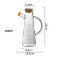 Glass transparent soy sauce vinegar bottle