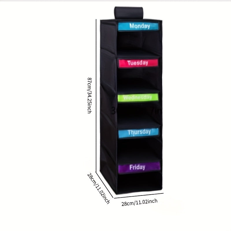 5-Shelf Weekly Clothes Organizer