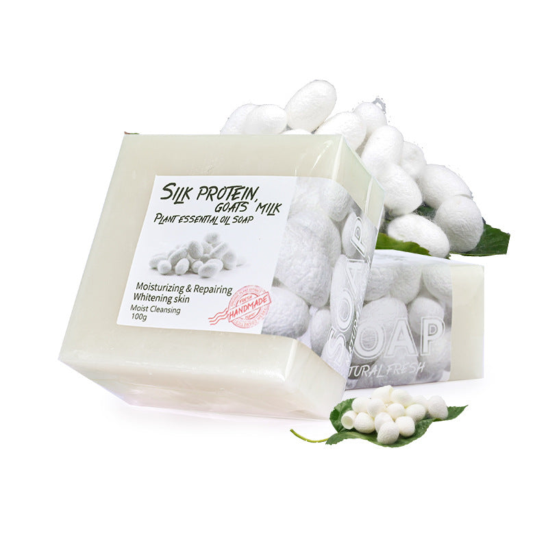 Natural Handmade Goat's Milk Silk Cleansing Soap