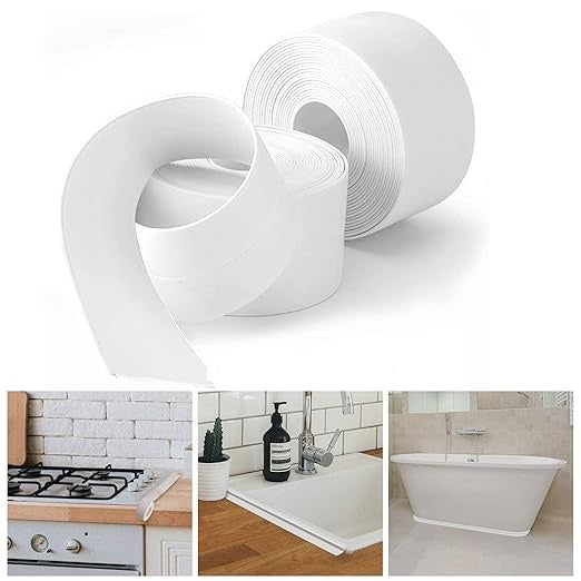 Self-adhesive caulk tape or sealing strip