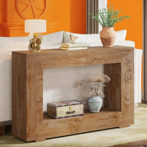 Wood Console Farmhouse Table