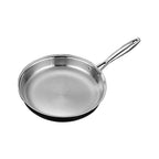 Stainless Steel Frying Pan Non-stick Less Lampblack Kitchen Cookware
