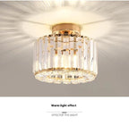 Square Crystal Ceiling Light Fixture