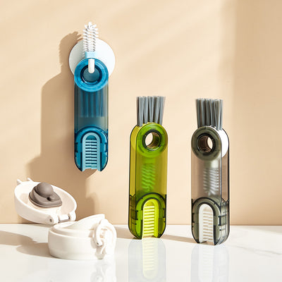 3-in-1 Bottle Straw and Lid Cleaning Brush set from Novaireluxe in multiple colours