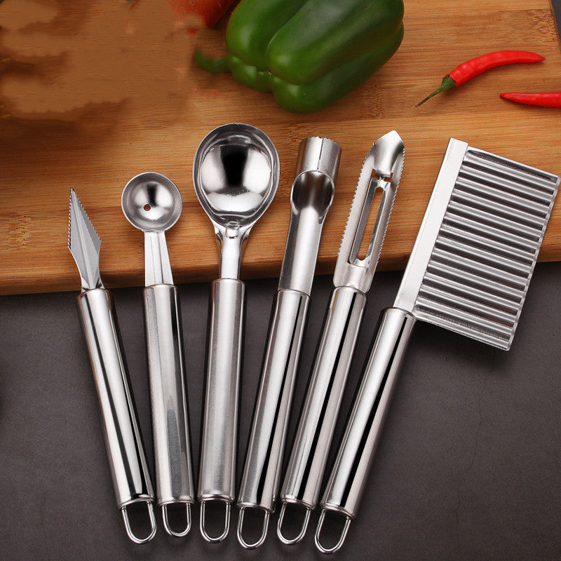 6 Stainless Steel Kitchen Tools Set