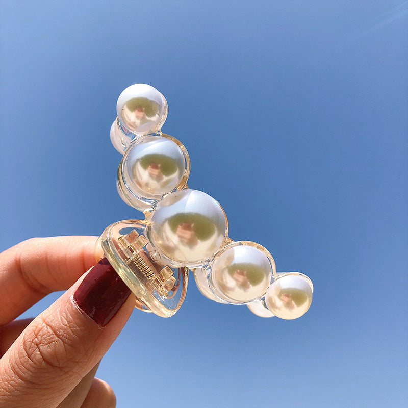 Simple grasping chuck hair taking a bath