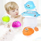Kids Bath Toys Wall Suction Cup Marble Race Run Track