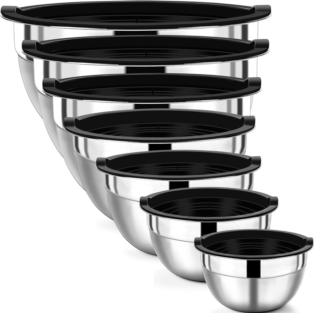 Stainless Steel Mixing Bowls with Lids
