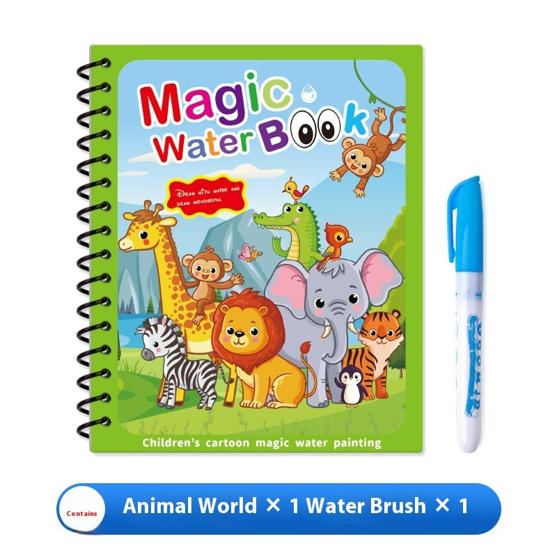 Children's Kindergarten Magic Painting Water Repeated Graffiti Watercolor Painting Book Album