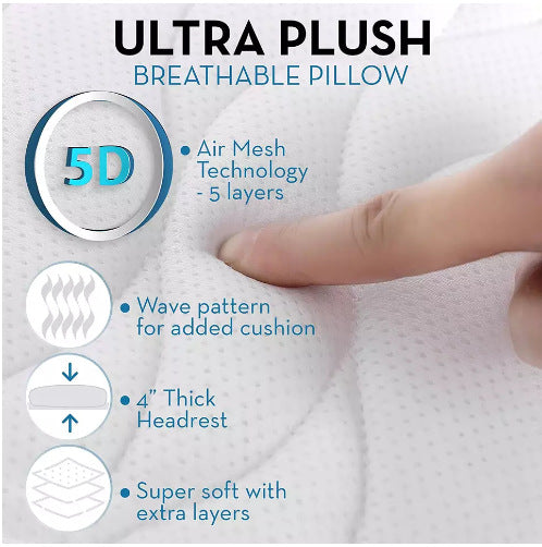 Bathroom Water-flushed Zone Pillow 3D Bath Bathtub Cushion