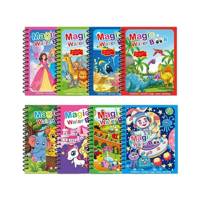 Children's Kindergarten Magic Painting Water Repeated Graffiti Watercolor Painting Book Album