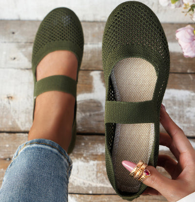 Mirella – Luchtige Vlechtinstappers met Zachte Zool voor Dames