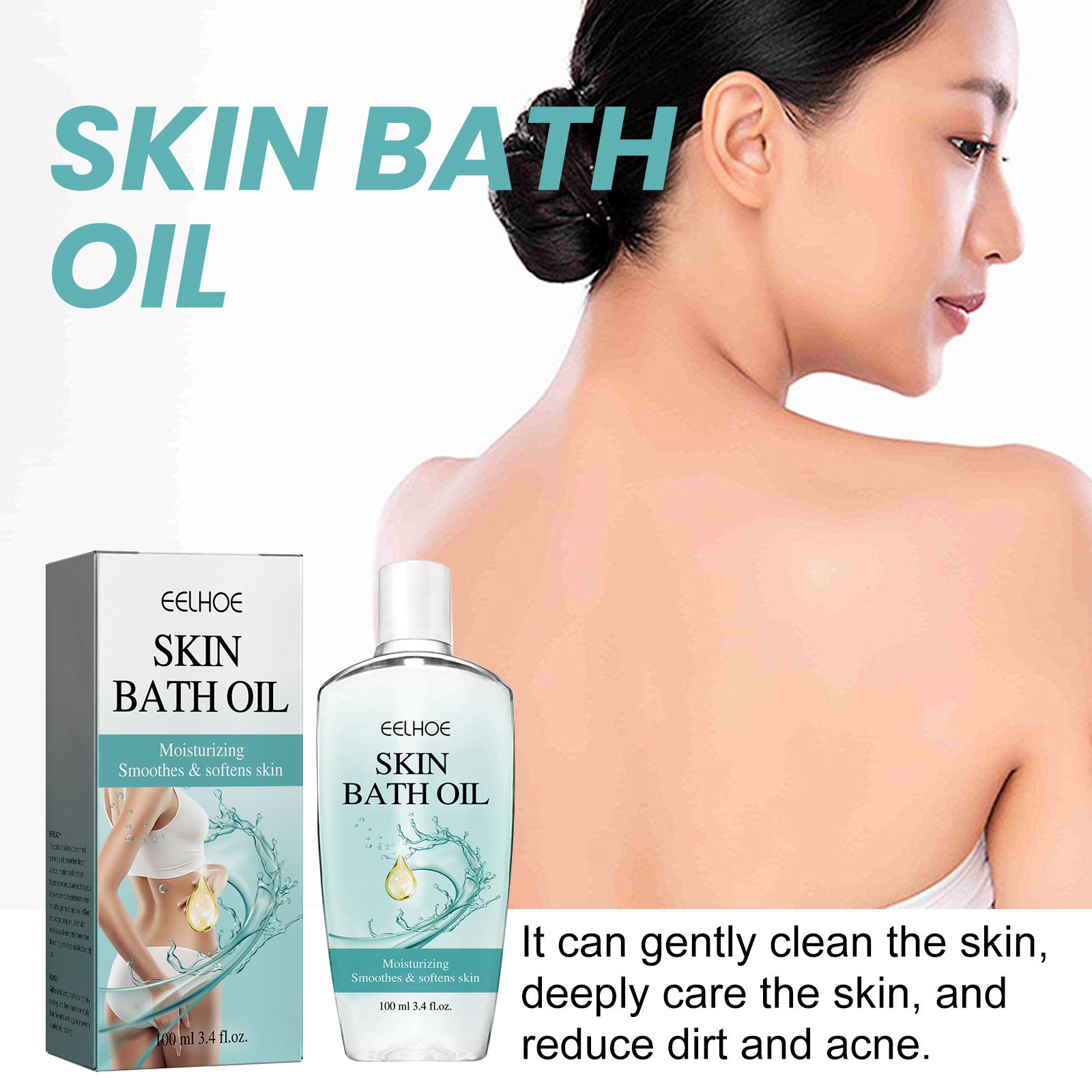 Lubricate Bath Oil Body Gently Clean And Repair Skin