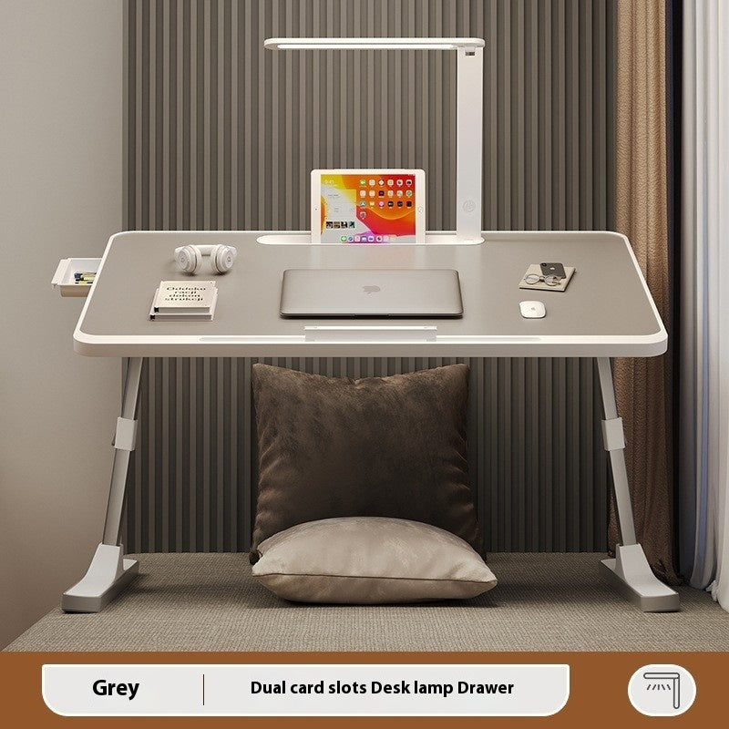 Foldable Laptop Desk or Bed Tray Table With Lamp
