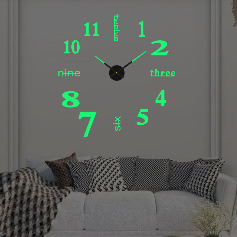 3D DIY Clock Watch Wall