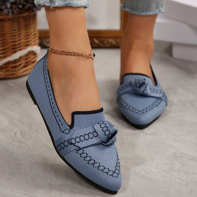 Selina – Vrouwelijke Platte Schoenen met Elegante Strik