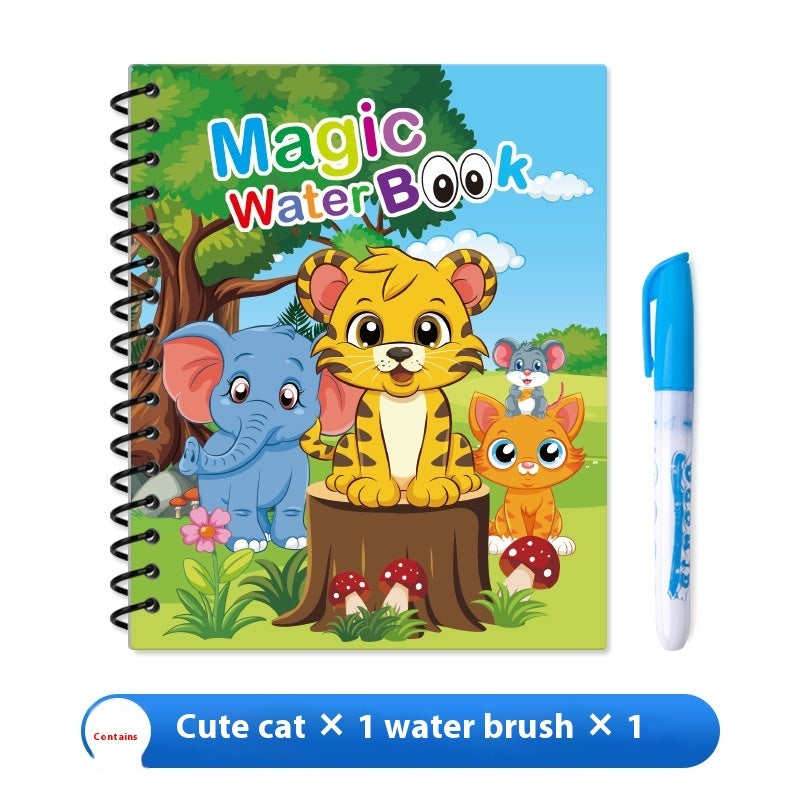 Children's Kindergarten Magic Painting Water Repeated Graffiti Watercolor Painting Book Album