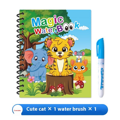Children's Kindergarten Magic Painting Water Repeated Graffiti Watercolor Painting Book Album
