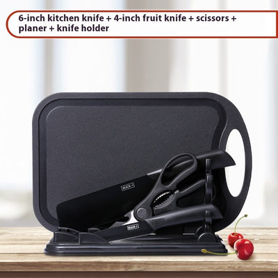 Black Steel Household Tools Kitchen Knife