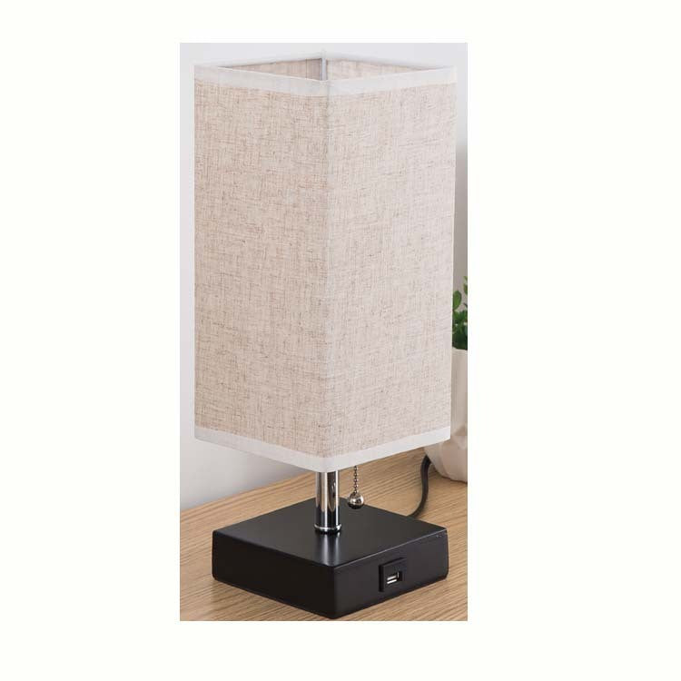 Energy Saving Linen Square Table Lamp