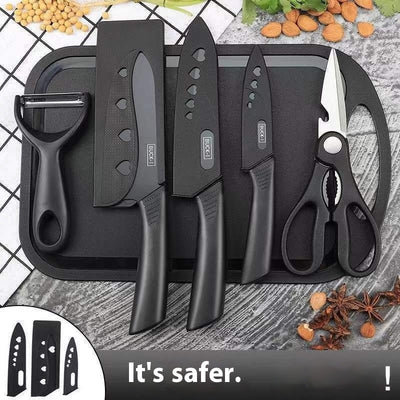 Black Steel Household Tools Kitchen Knife