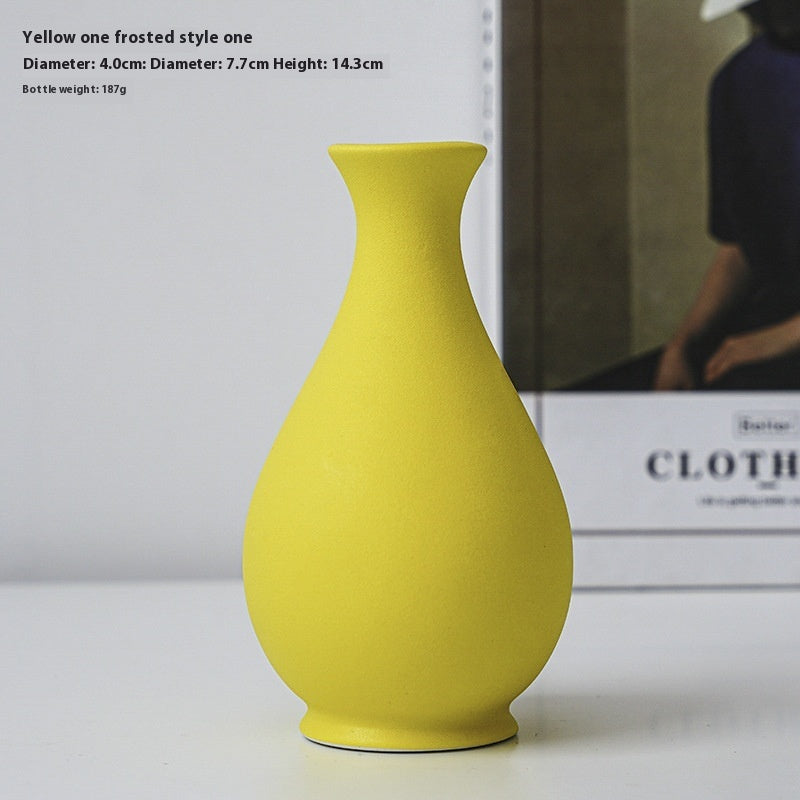 Yellow Ceramic Vases
