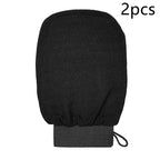 Rayon Viscose Fiber Medium Fine Sand Exfoliating Bath Gloves